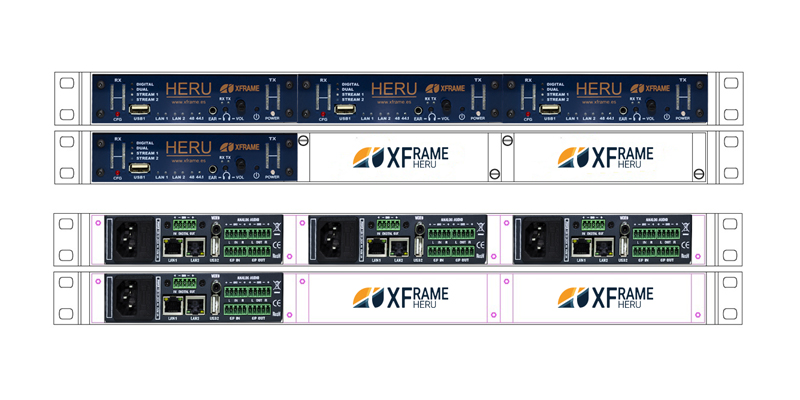 XFrame Heru codec ip rack de 19"