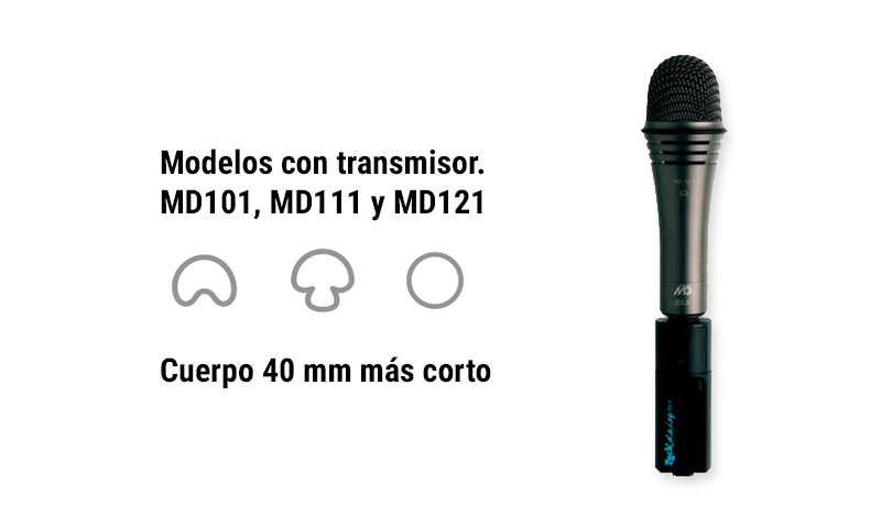 Micrófonos dinámicos con transmisor