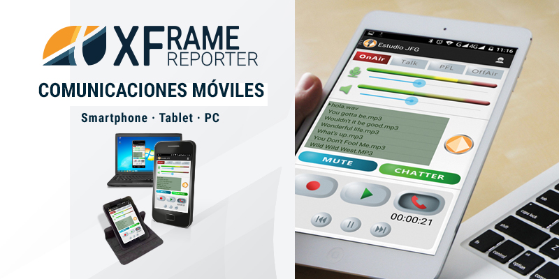 Comunicaciones móviles para reporteros XFReporter