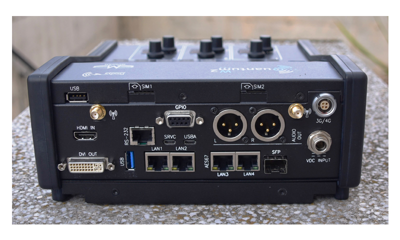 Quantum 2W Audiocodec portátil vista trasera