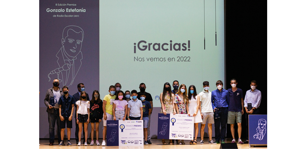 Premiados en la III edición de los Premios Gonzalo Estefanía de Radio Escolar