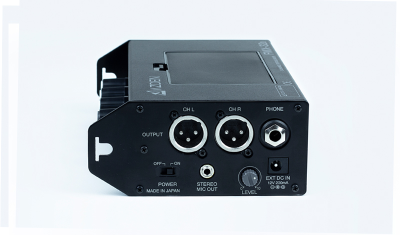 Azden FMX32 vista conexiones