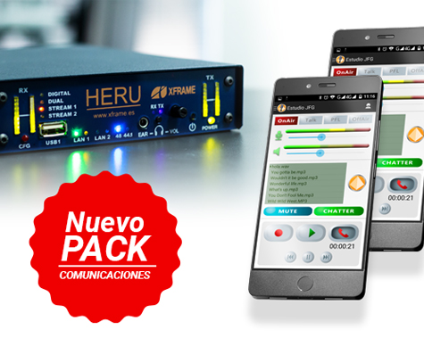 Pack de comunicaciones para emisoras de radio