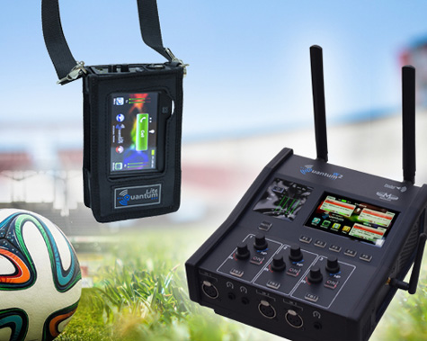 Audiocodificadores portátiles Quantum para retransmisión de eventos