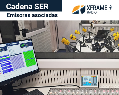 Emisora de radio de la Cadena SER con XFrame Radio