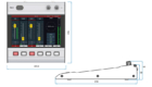 Consola digital multitáctil DHD TX2 Medidas