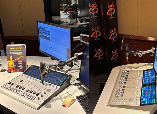 Estudios de radio fórmula de la Cadena Ser en Barcelona, los 40 Classic, Cadena Dial, con consolas digitales DHD SX2 de ASPA