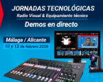 Jornadas tecnológicas ASPA sobre Radio Visual y equipamiento técnico con demos en directo.