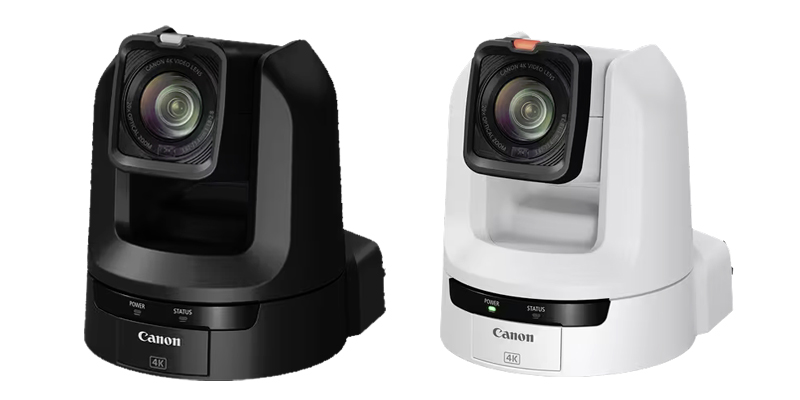 Cámara PTZ Canon CR-N300 blanca y negra