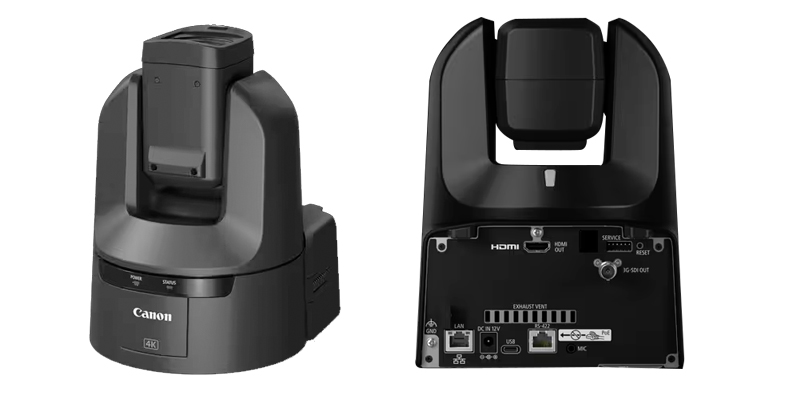 Cámara PTZ Canon CR-N350 negra trasera