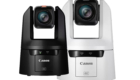 Cámara PTZ Canon CR-N500 frontal negra y blanca
