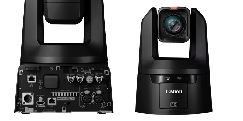 Cámara PTZ Canon CR-N700 detalle trasera