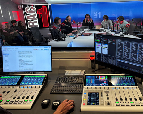 Estudios de RAC 1 con consola DHD RX2