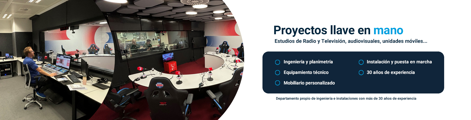 ASPA Proyectos llave en mano 360 para Radio y Televisión
